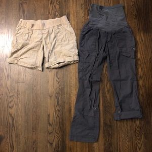 Maternity shorts and pant bundle